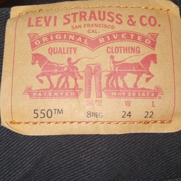 Kids Levi's 550 relaxed black jeans - Picture 4 of 5